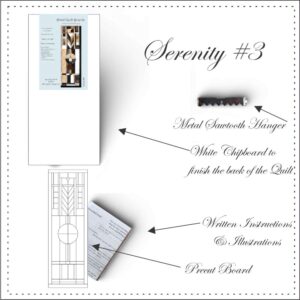kinusaiga project contents of the Serenity #3 Quilting without sewing
