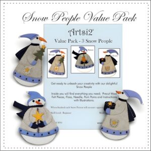 Picture of 3 Snow People featured in the value pack