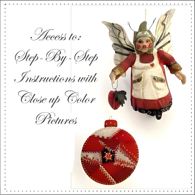 Christmas Fairy holding Red Ornament