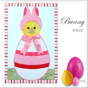 Easter Bunny quilt without sewing and pretty Easter Eggs