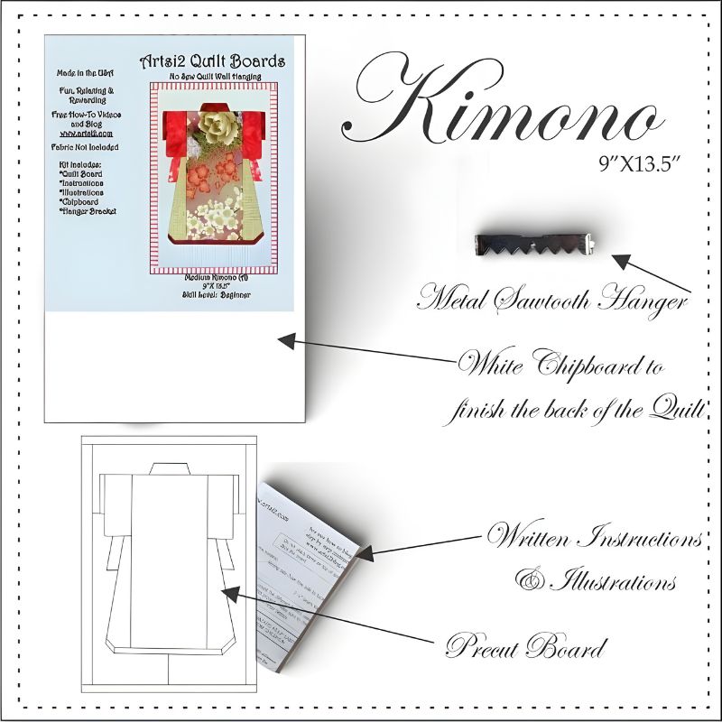 Kimono quilt kit contents