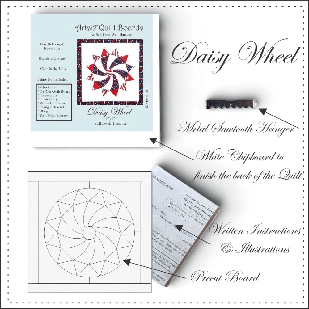 Daisy Wheel Contents 4th of July Crafts