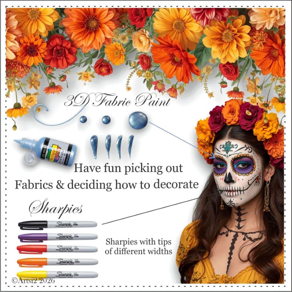 Ideas on how to decorate the Sugar Skull Projects