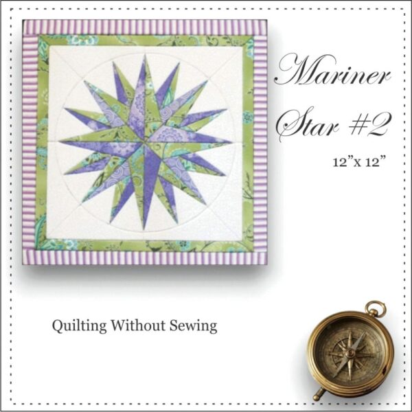 Mariner Star #2 quilting without sewing