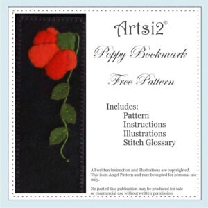 A bookmarker with a poppy