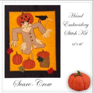 The Scare-Crown Hand Embroidery Kit Finished