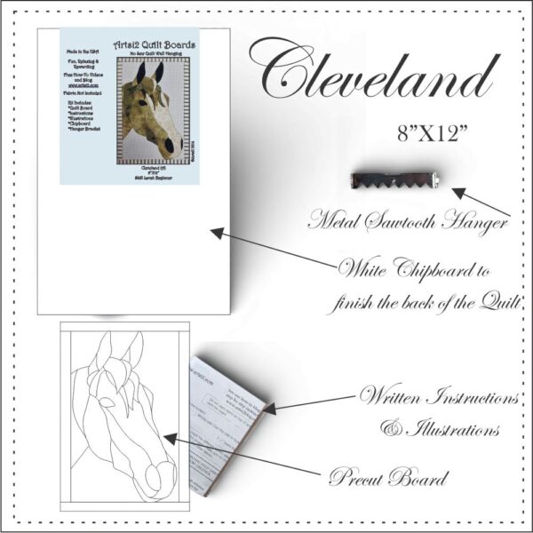 Contents to Cleveland the Horse Quilting Without Sewing Project