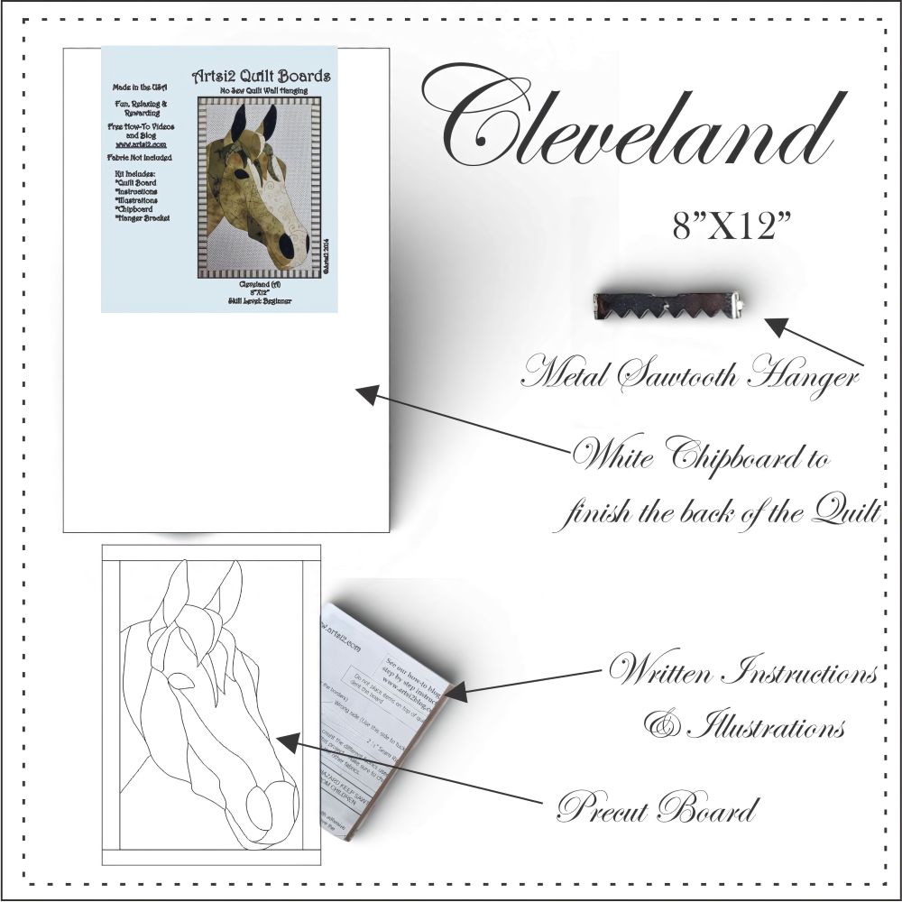 Contents to Cleveland the Horse Quilting Without Sewing Project