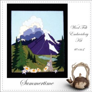 Summertime in the Mountains Hand Embroidery Stitch Kit