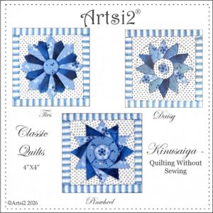 4"X4" Classic Quilts Kinusaiga - Quilting Without Sewing