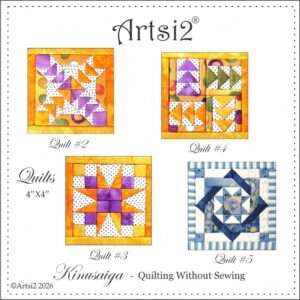 4"X4" Quilts Kinusaiga - Quilting Without Sewing